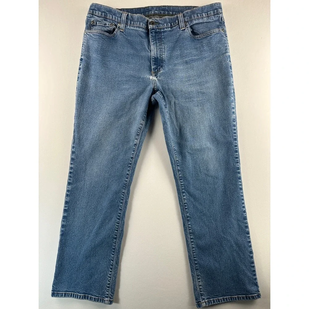 Vintage L.L. Bean Jeans Men's 40x29 Standard Fit‎ Denim Casual Cotton Pants Blue